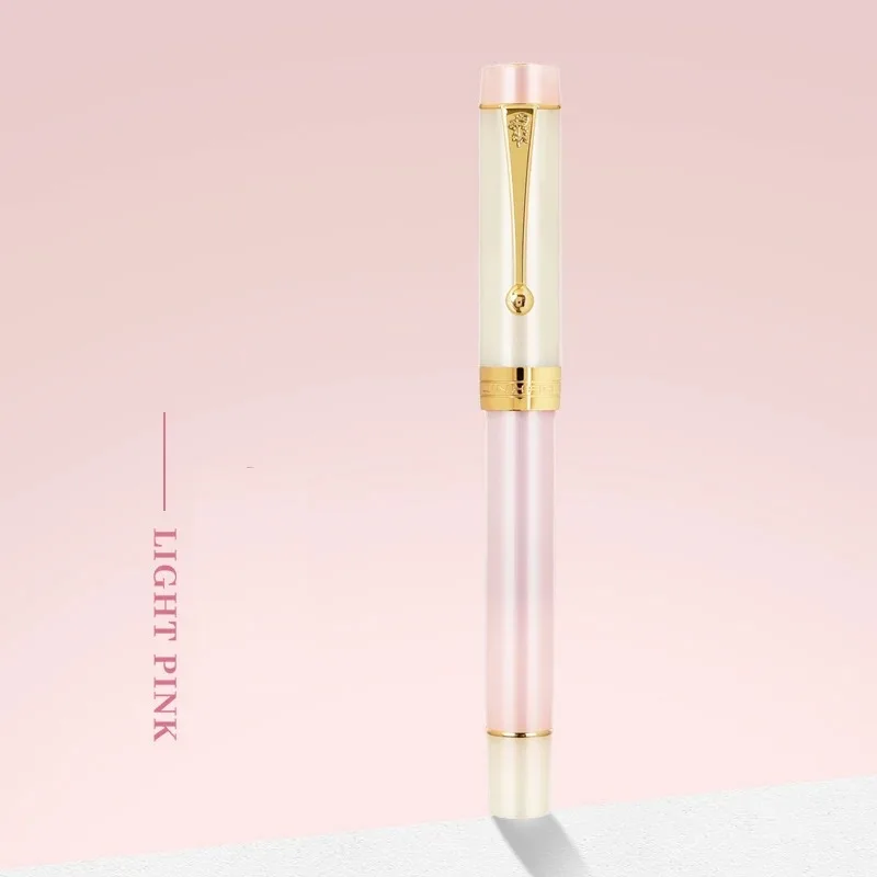 JINHAO 100 Centennial Resin Fountain Pen Color Block EF/F M / Bent Nib Golden Clip Office School Supplies Stationary PK 9019 3
