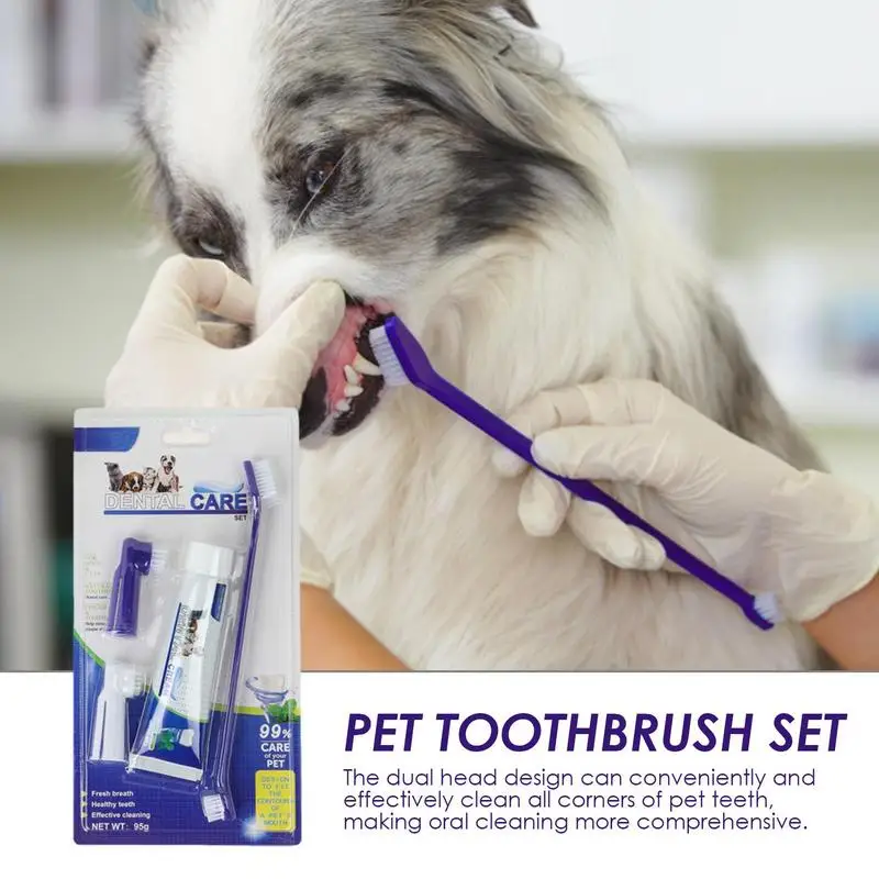 

Dog Toothbrushes And Toothpaste Complete Small Dogs Teeth Care Kit Pets Cleaning Mouth Toothbrush Tooth Brushing Essentials