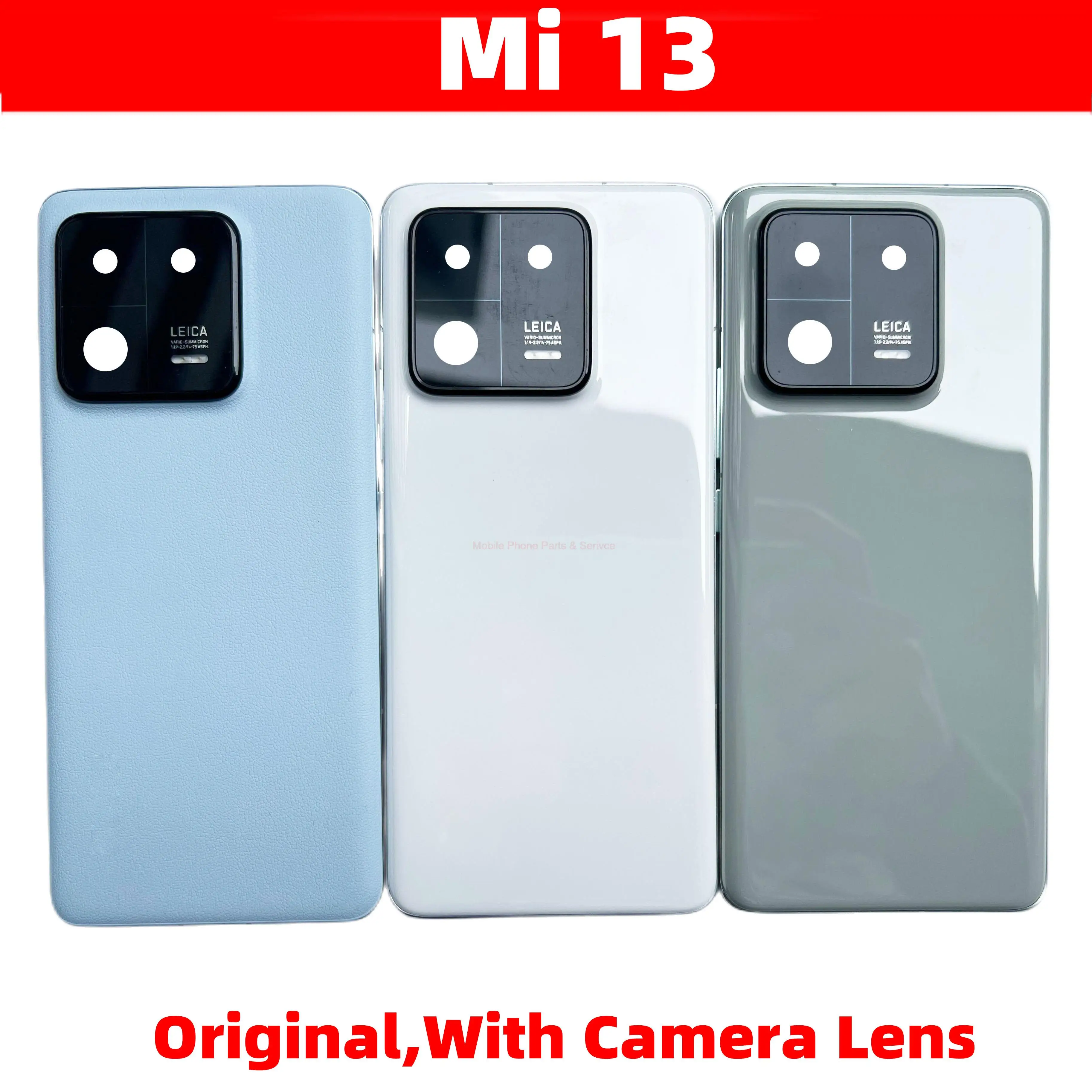 

Задняя крышка корпуса для Xiaomi 13, задняя крышка батарейного отсека, корпус с объективом камеры + запасные части для фотовспышки
