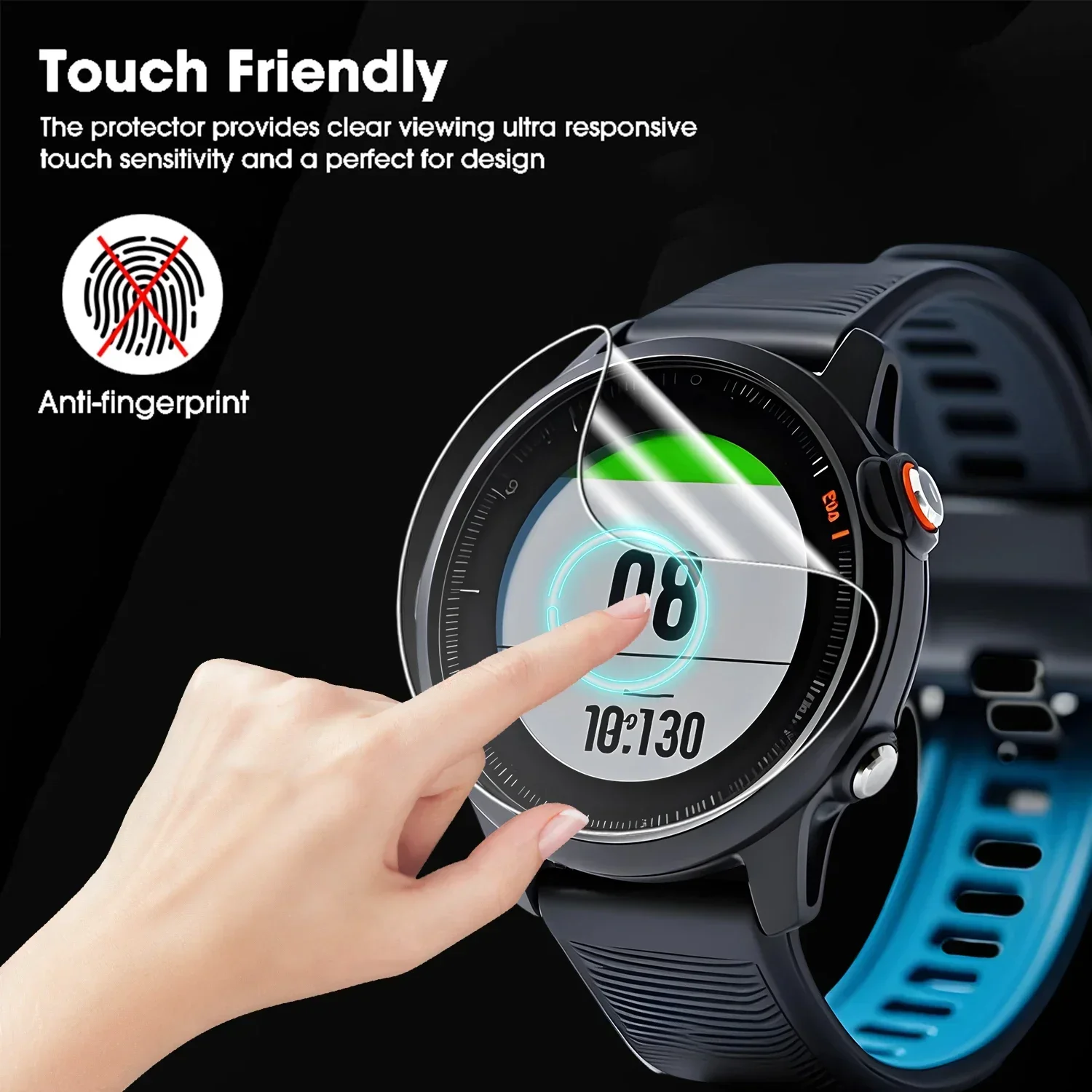 1-10Pcs Hydrogel Film For Garmin Approach S50 Screen Protector HD Clear Protective Cover Watch Films for Garmin S50 Accessories