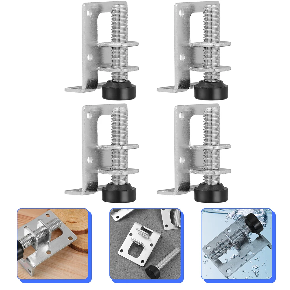 

4 Pcs Adjust The Foot Pad Adjustable Furniture Feet Desk Legs Levelers Leveling