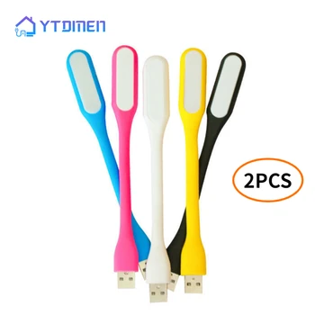 2PCS USB LED 빛 휴대용 책 빛 5V 1.2W 소형 USB 램프 접이식 시력 빛 보조베터리 PC 노트북