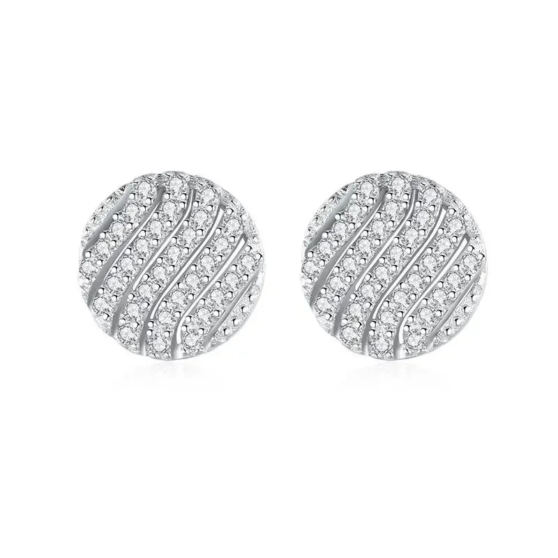 

SE21 Cubic Zirconia Stud Earrings For Women Hypoallergenic 925 Sterling Silver