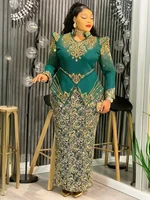 Robes africaines de luxe pour femmes, élégantes, manches longues, Maxi, Ankara Dashiki, tenues de soirée de mariage, grande taille 1