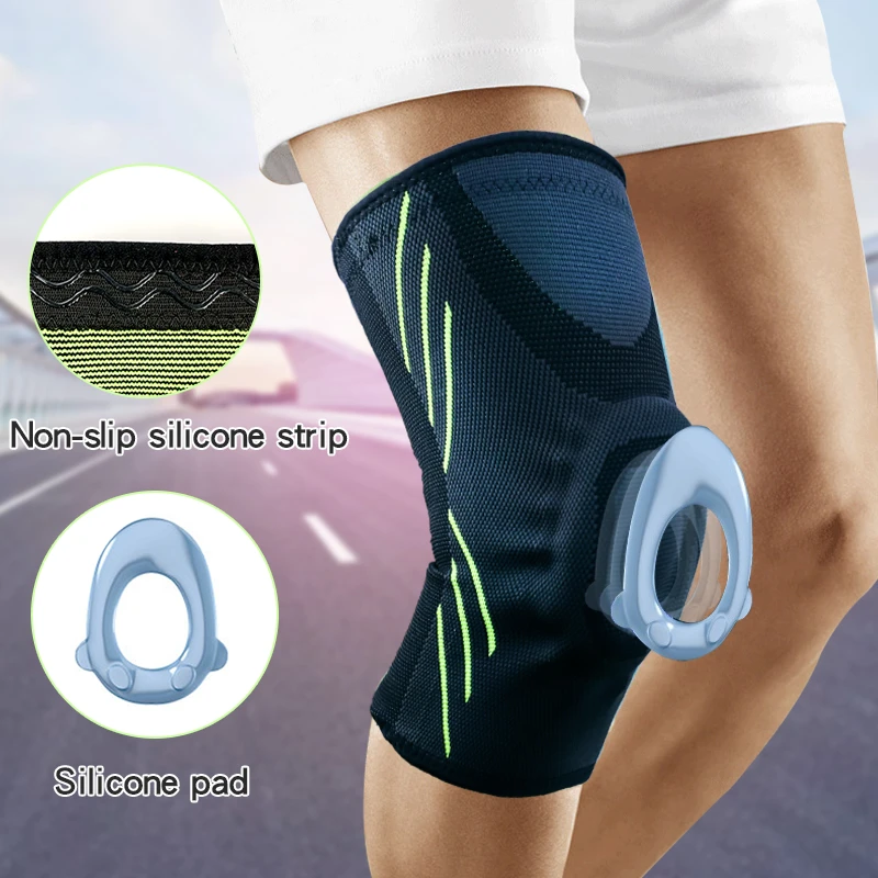 Rodilleras de silicona protección para menisco, deportes, 1 pieza|Coderas y rodilleras| - AliExpress
