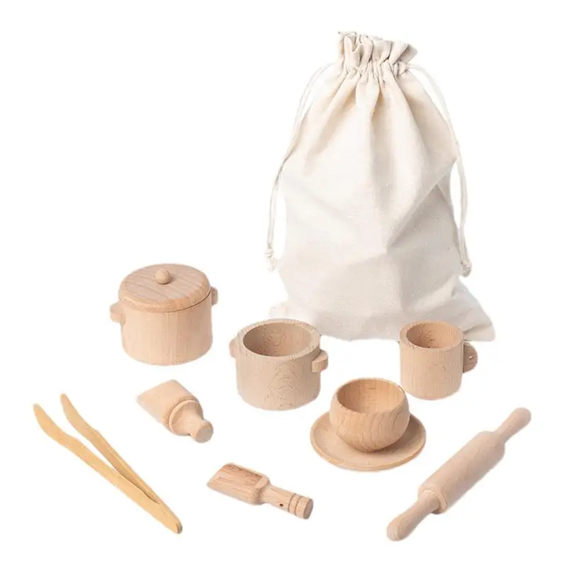 

Игрушки сенсорные корзины, 8 шт., деревянные сенсорные инструменты для дошкольников, сенсорные детские игрушки для ролевых игр, искусственный мотор