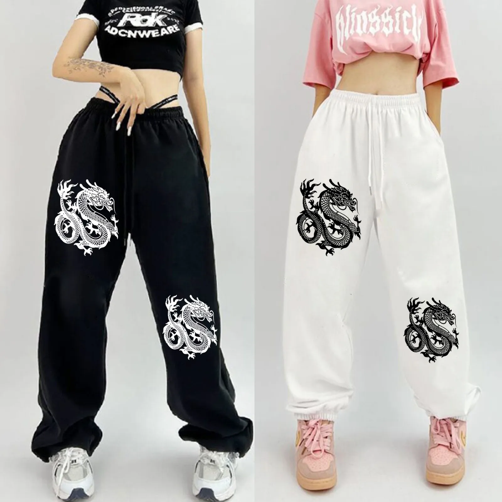Pantalon Décontracté Femme élastique - Confort Yoga, Jogging, Quotidien, Printemps-été-automne