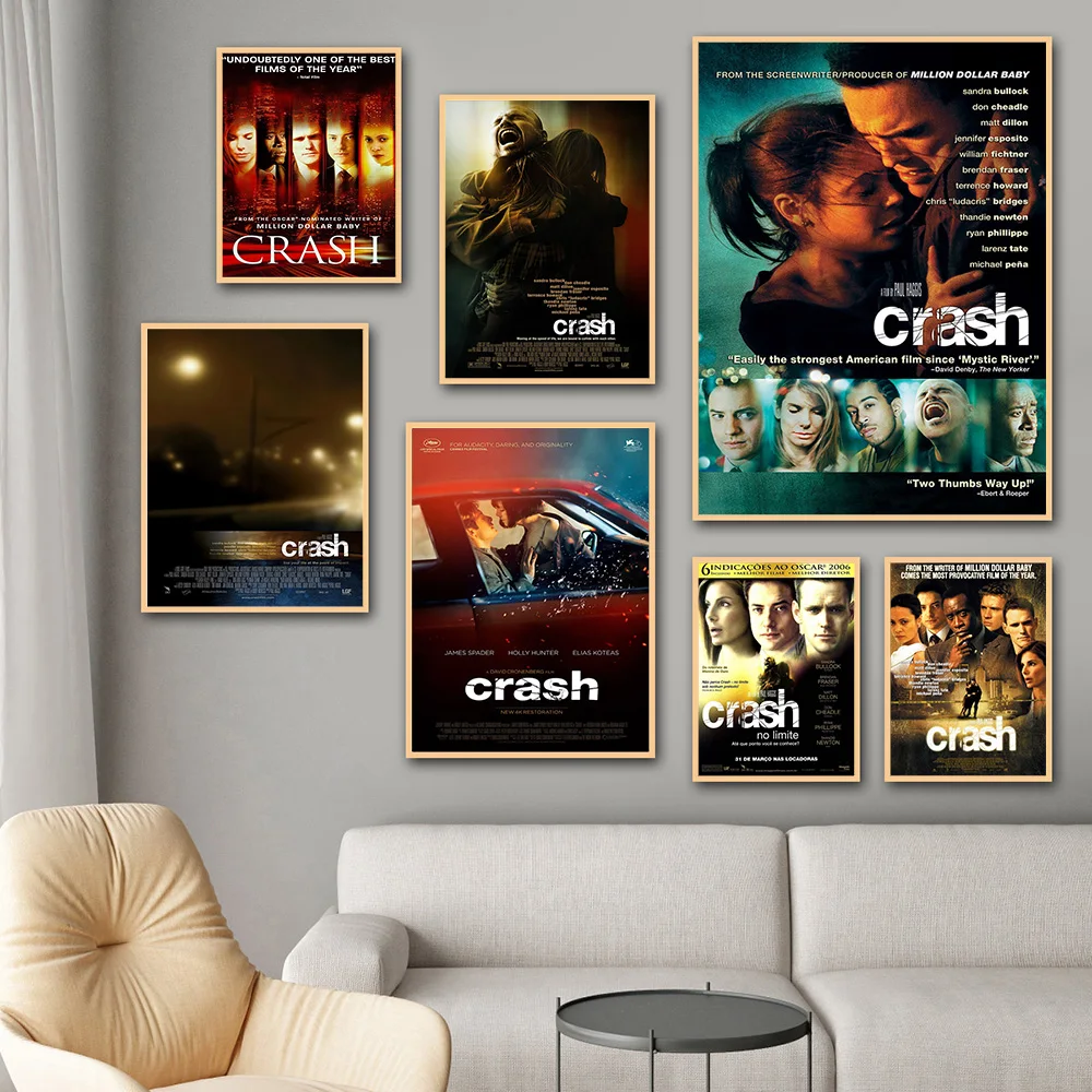 

Crash Crime Drama Film Art Print Poster Movie Wall Stickers Video Room Cinema Canvas Painting Home Decor