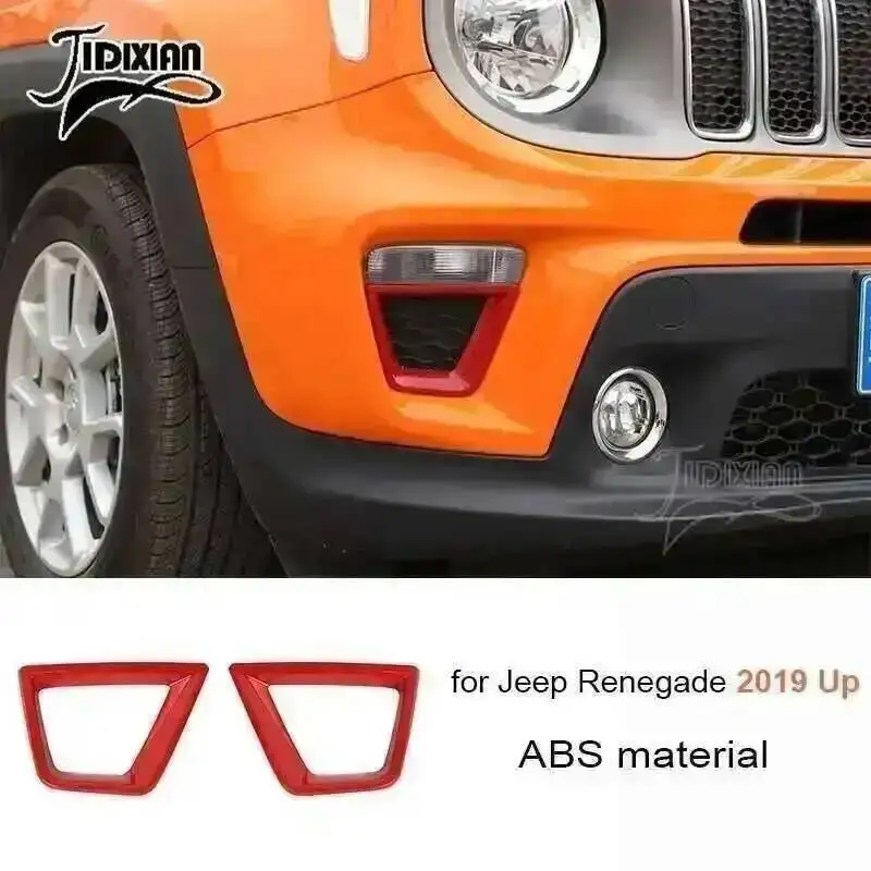TiLeze Auto Interni Compatibile con Jeep per Renegade 2016 2017 2018 Volante per Auto Uscita Aria Decorazione Interna Suite Kit Trim Copertura Accessori(3