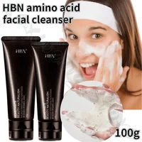 HBN Amino Acid Cleansing Cream Deep Cleans Pores Oil Control Moisturizing Cleanser Relieves Redness and Nourishes Sensitive Skin 1