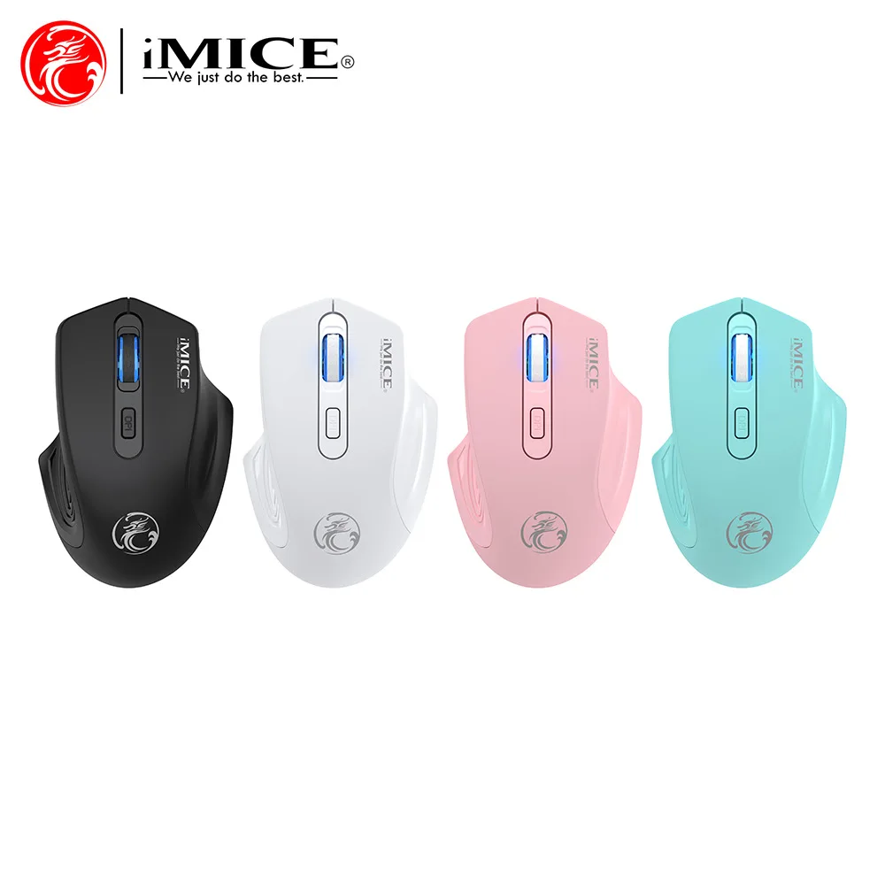 IMICE G-1800 2.4G Silent Wireless Mouse USB Transmission Rechargeable Business Office Gaming Mouse Adjustable Sensitivity
