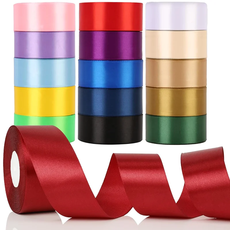 Luxurious Silk Ribbon Assortment for Crafts and Gift Wrapping – Set of 25 Rolls