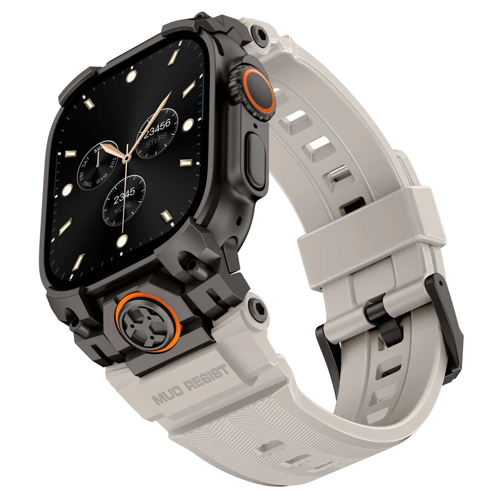 Deluxe Silicone Loop Bracelet with Metal Connector