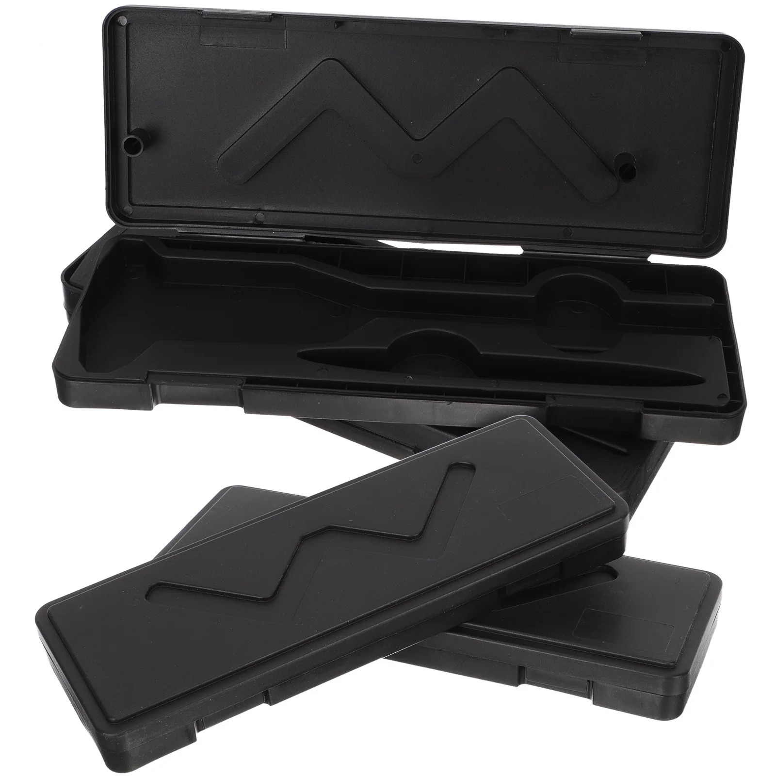 

4 Pcs Electronic Caliper Box Travel Plastic Containers Tool Storage Holder