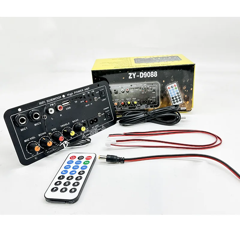 Audio Amplifier Board Outdoor Car DIY Audio Karaoke Bluetooth Amplificatore Subwoof Speaker Vehicle Amplifier - 3