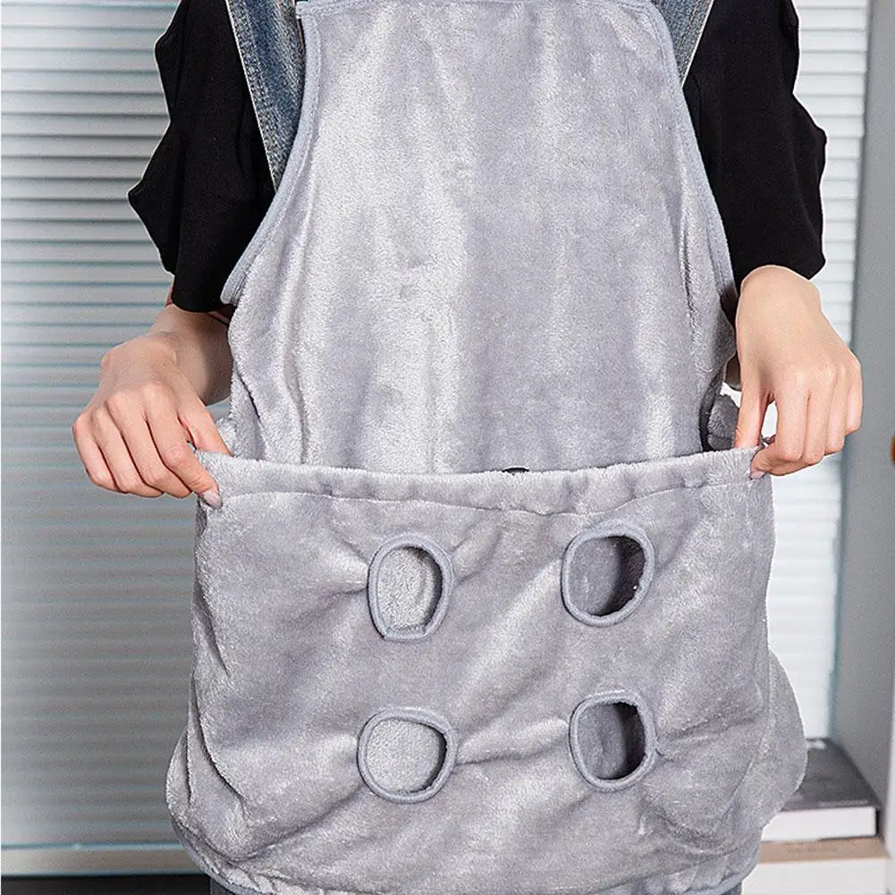 Pet Carrier Apron Cats And Dogs Outdoor Winter Travel Apron Outdoor Bag Cat Sleeping Cat Plush Bag Basket Bib Shoul K3K9