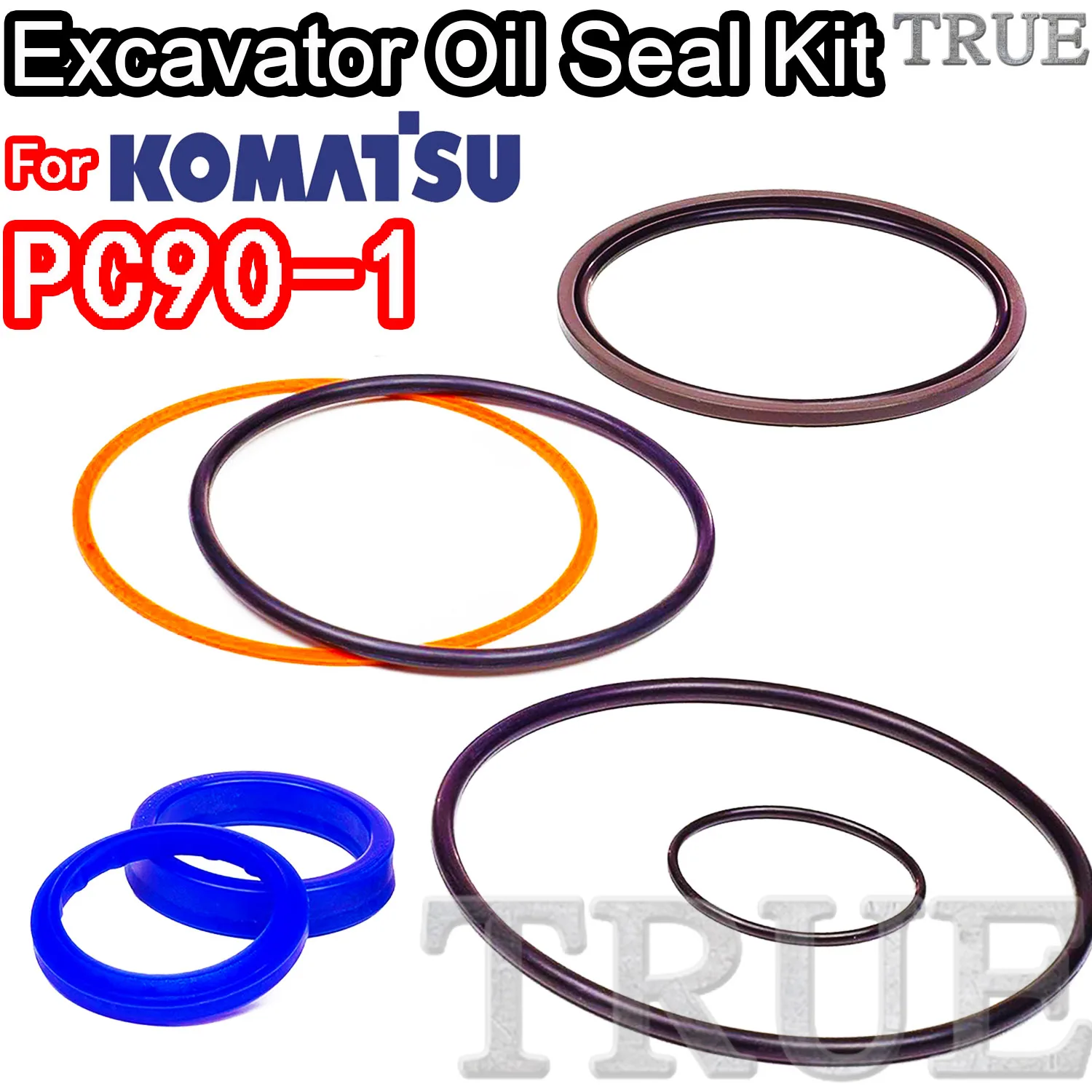 

For KOMATSU PC90-1 Excavator Oil Seals Kit Repair Parts MOTOR Piston Rod Shaft Replacement Dust Bushing FKM High Quality Hit
