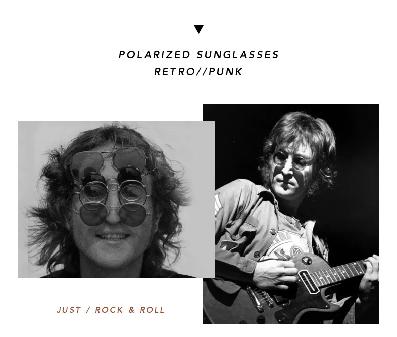 Marke Designer Vintage Runde Polarisierte Sonnenbrille Mann Retro Kleine Rahmen Sonnenbrille Männlichen Mode Fahren Shades Gafas De_voghion.com