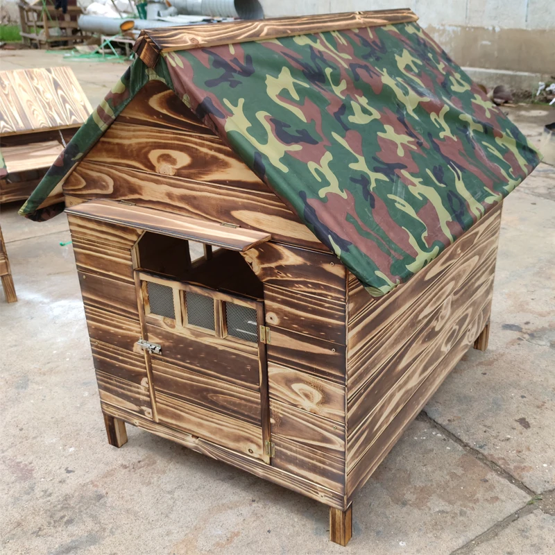 

Accessories House Dog Crate Tent Habitats Furniture Beds Large Dog Crate Products Wood Casa Para Perros Dog Supplies RR50HK