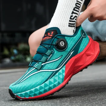 2025 New Soft Soled Outdoor Casual Sports Shoes With Rotating Buckle Carbon Plate And Popcorn Outsole, Men'S Running Shoes 35-44 1