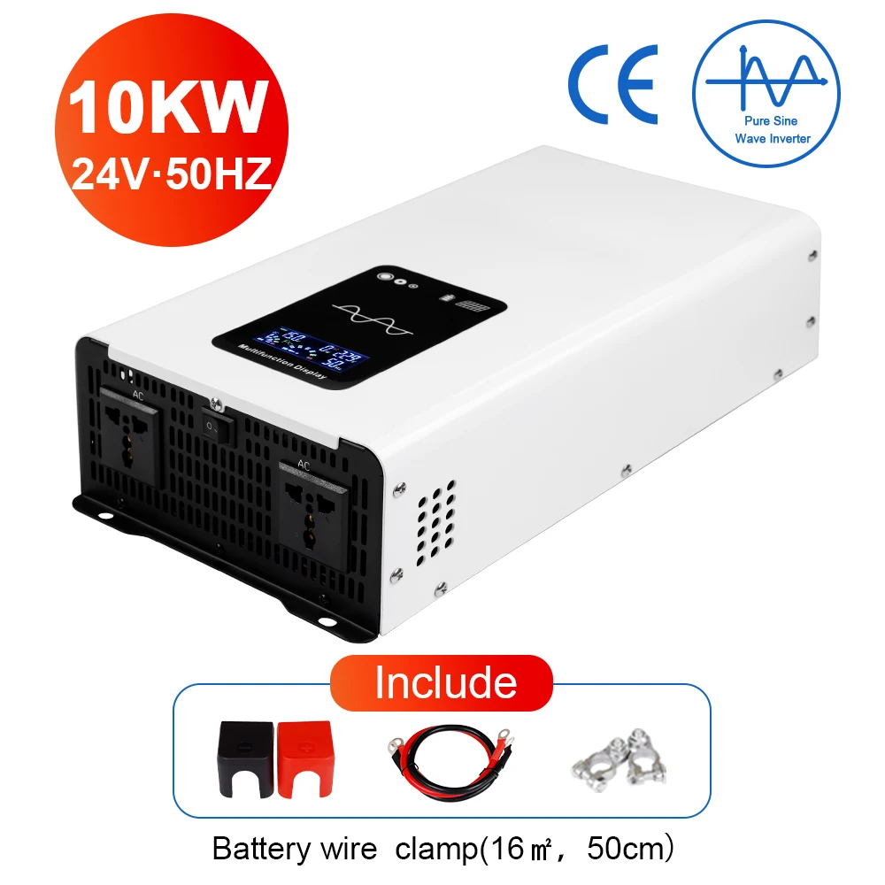 

10000W 5000W 6000W 7000W Inverter pure sinus 12v 24V 220V 50hz DC To AC Portable Power Voltage Converter Car Solar Inverter