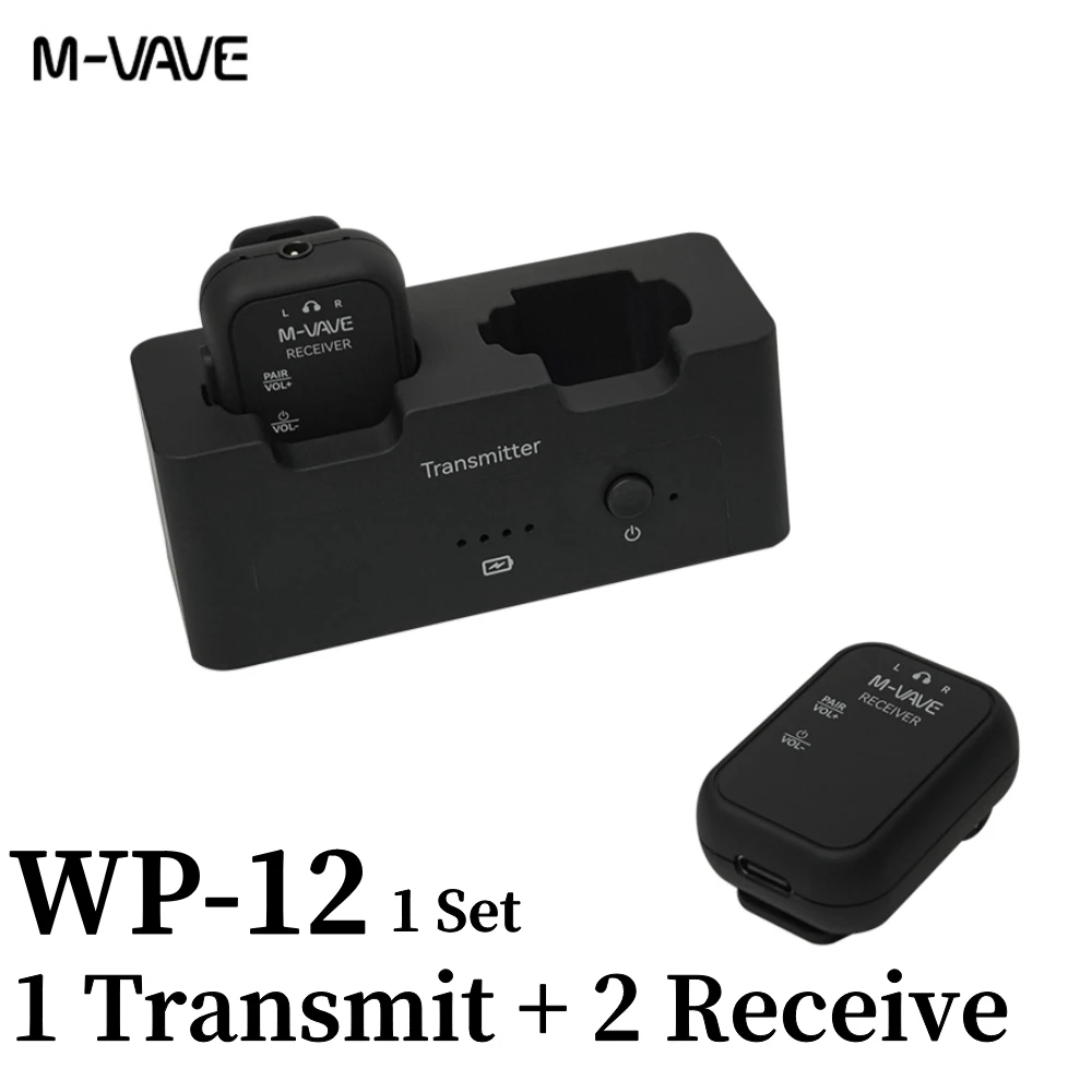 M-VAVE WP-9 2.4G Wireless Earphone Monitor System Transmitter Receiver Recording