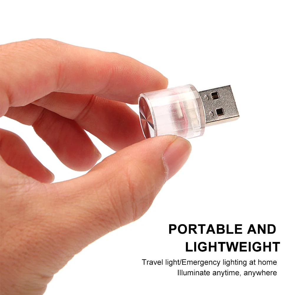Voiture Mini USB LED Lumière Ambiante Intérieur Éclairage Décoratif  Atmosphère Lampe Portable Gradient Coloré Veilleuse Pour La Maison De  Voiture - AliExpress