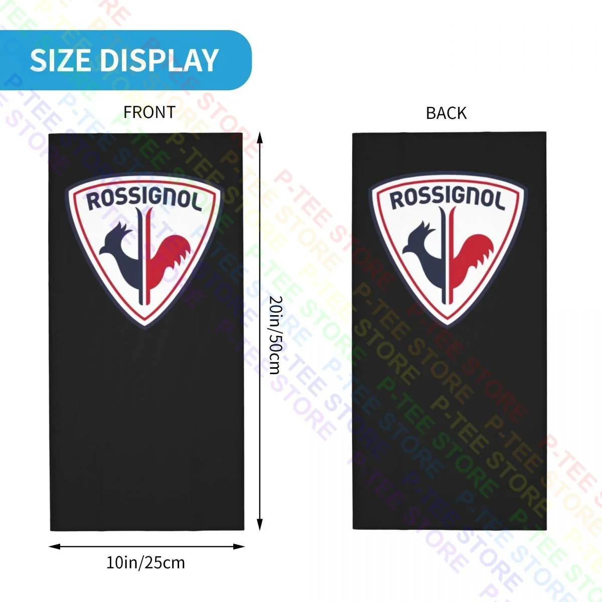 Rossignol Cyrus-Ski Snowboard Neck Gaiter Bandana Scarf Face Mask Soft Headwear Sun Protection