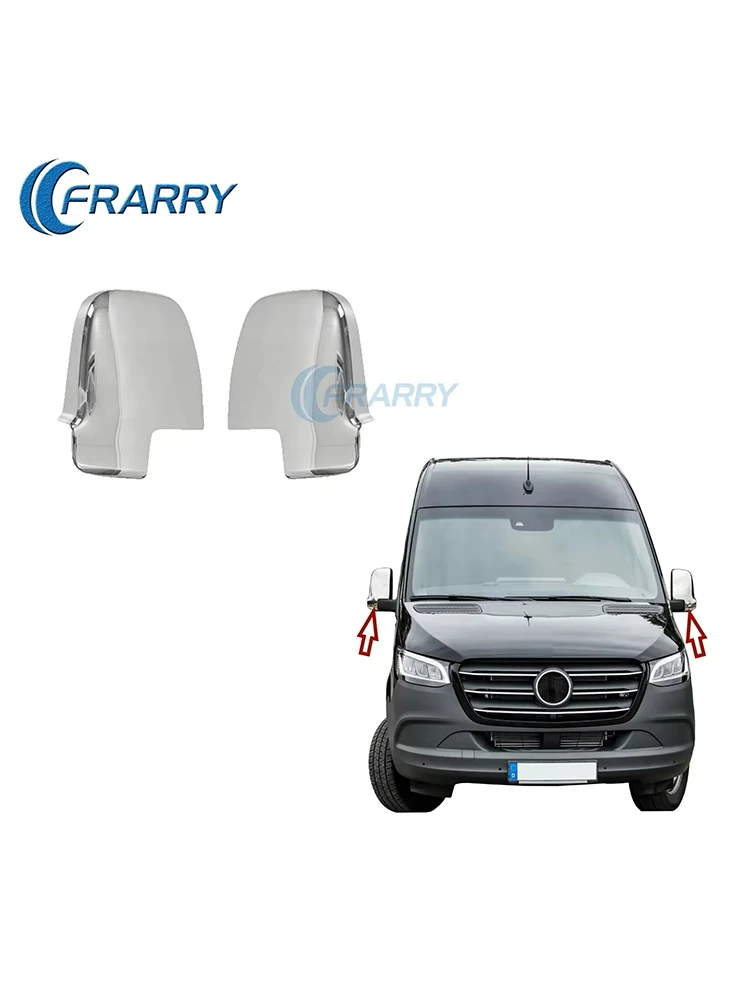 프라리 - 크롬 미러 커버 9108114100 9108114000 메르세데스 스프린터 907 910 크롬 미러 커버
