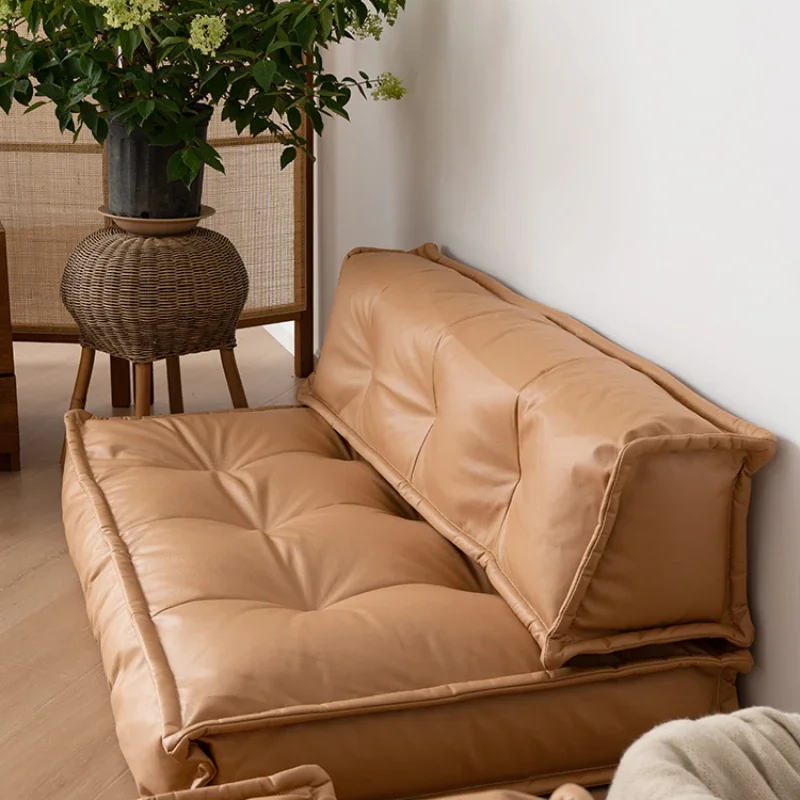 

Leather cushion cushion for lazy people on the ground, can lie down and sleep, thickened