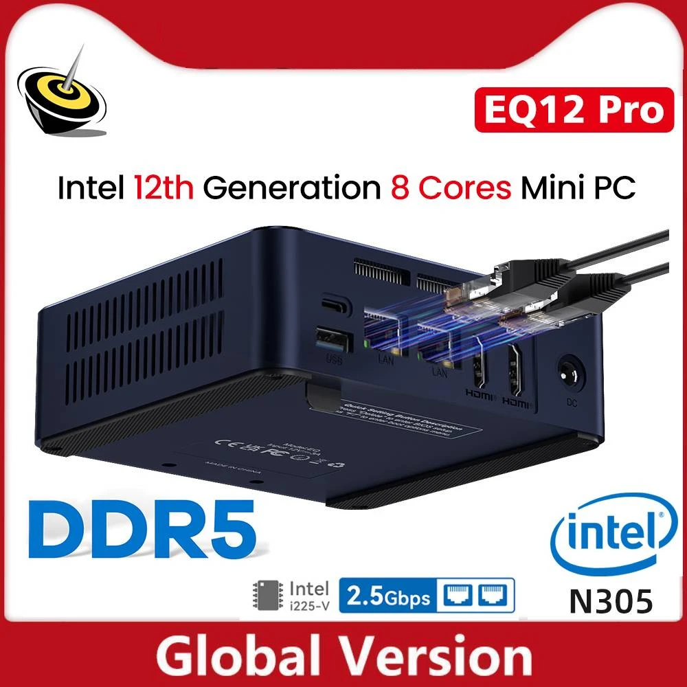 Beelink Eq12 Pro Mini Pc 12th Gen Intel Core I3 N305 Windows 11 Pro ...