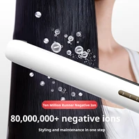 Lisseur de cheveux 2 en 1, lisseur bouclant, 80 millions d'ions négatifs, 4 réglages de température, arrêt automatique, fer à lisser pour femmes, voyage 3