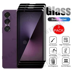 Premium Tempered Glass Full Cover Screen Protector - 3 Pack - Sony Xperia Pro - I (Clear)