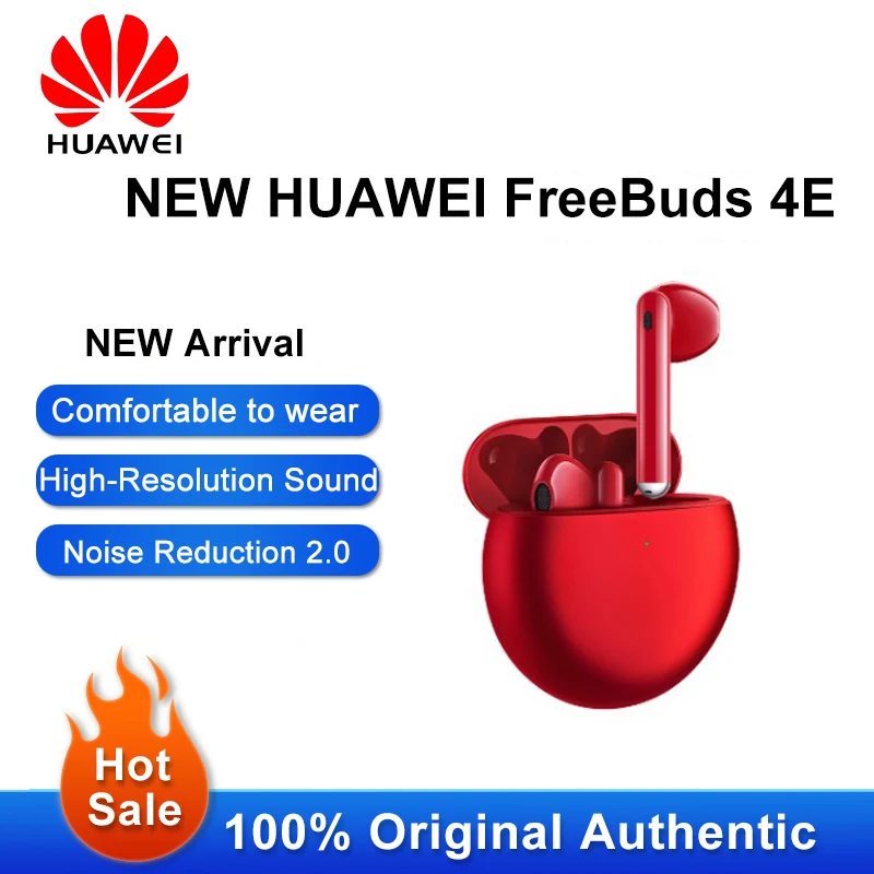 

Оригинальная гарнитура Huawei Freebuds4E, настоящий беспроводной Bluetooth, Спортивная Музыкальная гарнитура, полувкладыши, активное шумоподавление, FreeBuds4E