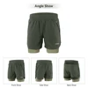 Lixada Men 2 in 1 Running Shorts Quick Drying Breathable Active Training Exercise Jogging Cycling Shorts 3