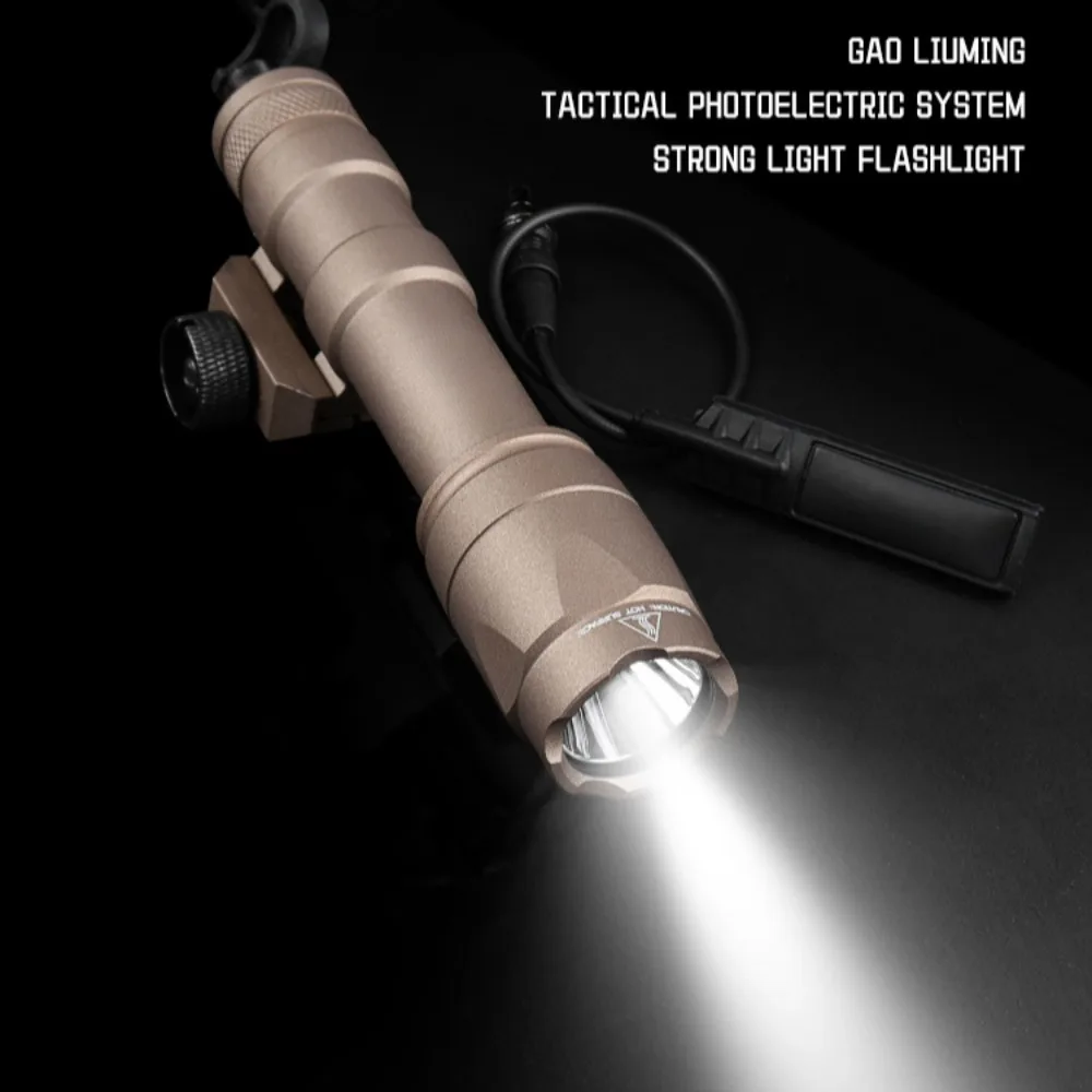 전술용 M600C M300A LED 손전등 압력 리모트 스위치 무기용 라이트 아웃도어 사냥용 20MM 레일 적합