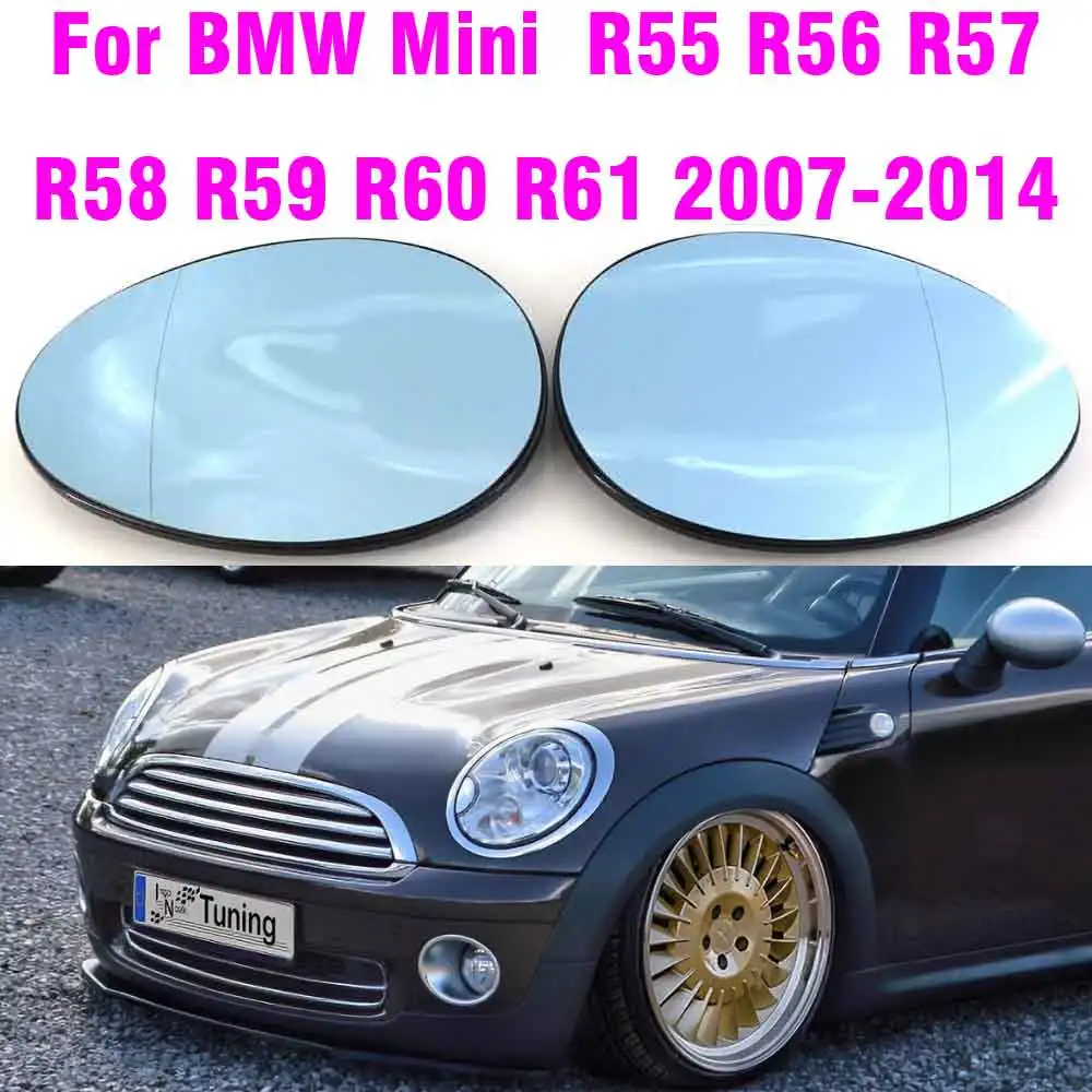 Left Right Heated Wing Rear Mirror Glass For Bmw Mini R55 R56 R57 R58