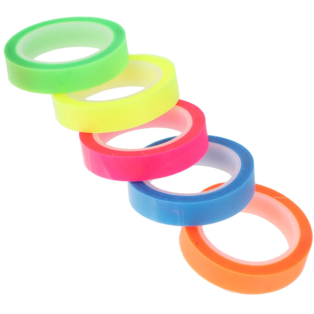 

5 Rolls Waterproof Index Sticker Highlighter Tape Notes Office Products The Pet Book Annotation Supplies Highlighters