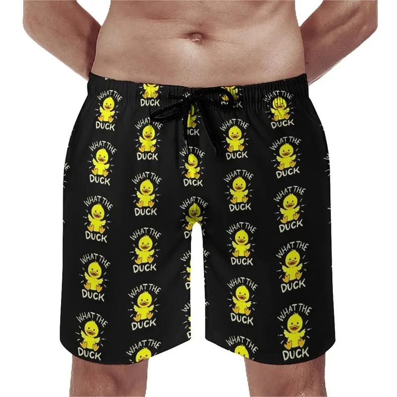 Summer New 3D Printed Cute Animal Yellow Duck Beach Shorts For Men Kid Funny Streetwear Swimming Trunks Fashion Cool Short Pants 5