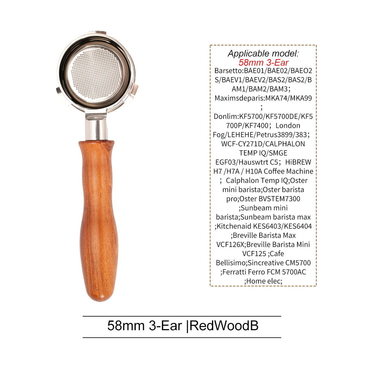 58mm Portafilter for HiBREW H7/H10 Coffee Machine...