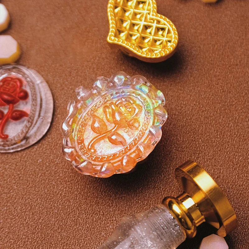 Wax Seal Stamp 3D Embossed Wax Stamp Head Vintage Envelopes Letters Wax Sealing Handmade Wedding Party Invitation Greeting Cards
