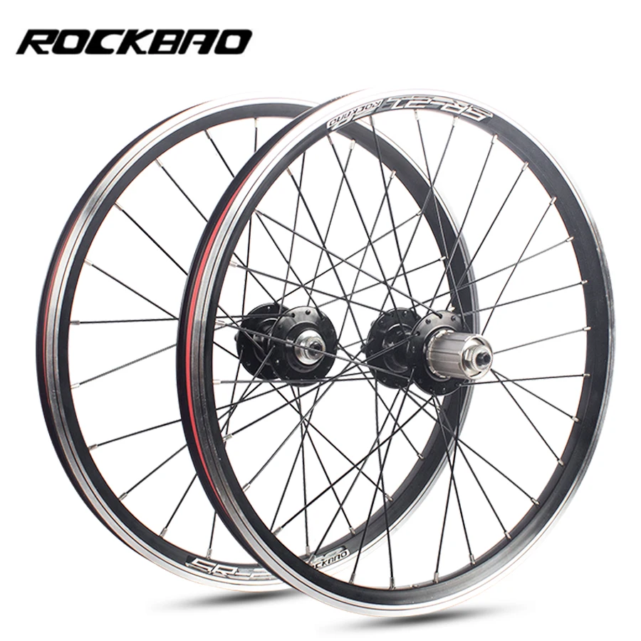ROCKBAO 折りたたみ自転車ホイール 406/451 20 インチディスク/V