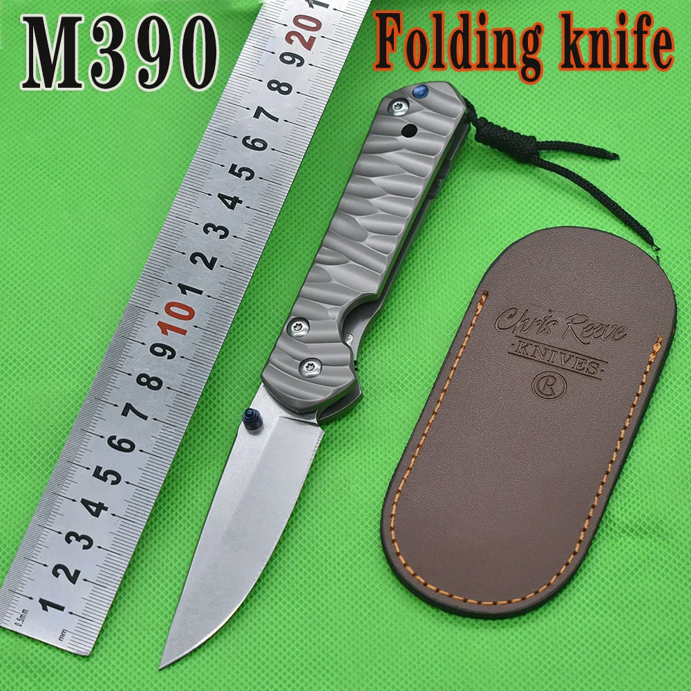 

CR Sebenza M390 Steel Folding Knife Titanium Alloy Handle Outdoor EDC Survival Hunting Knife Fishing Sharp Practical Fruit Knife