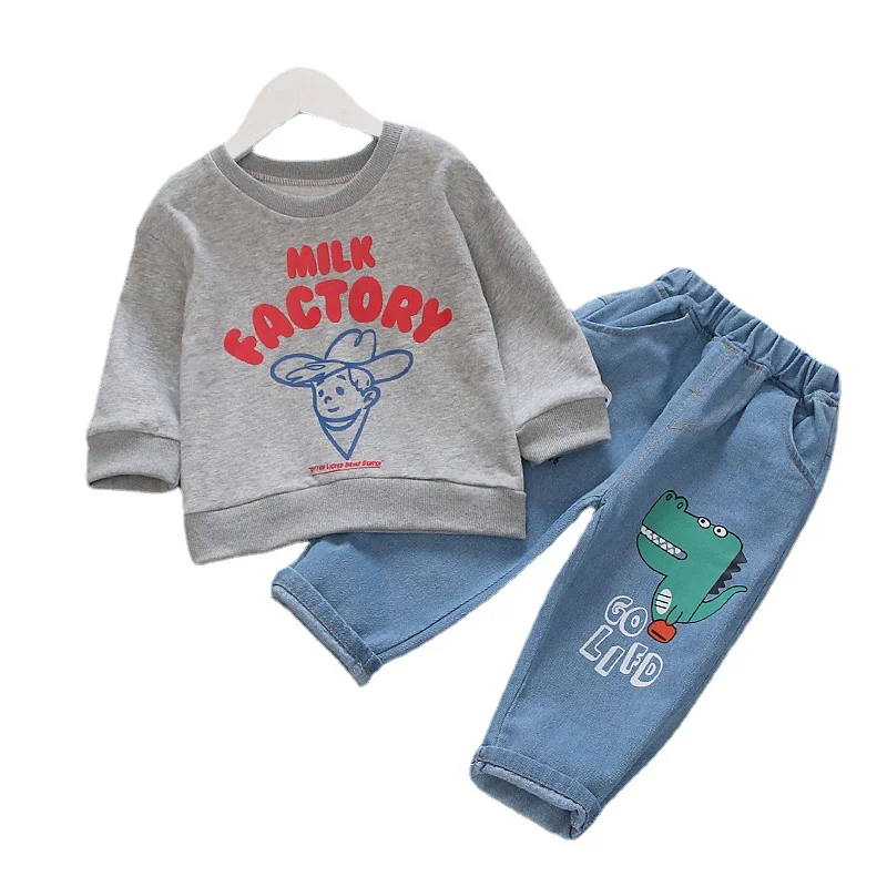 

New Spring Autumn Baby Girls Clothes Children Boys Cotton T-Shirt Pants 2Pcs/Sets Toddler Casual Costume Infant Kids Tracksuits