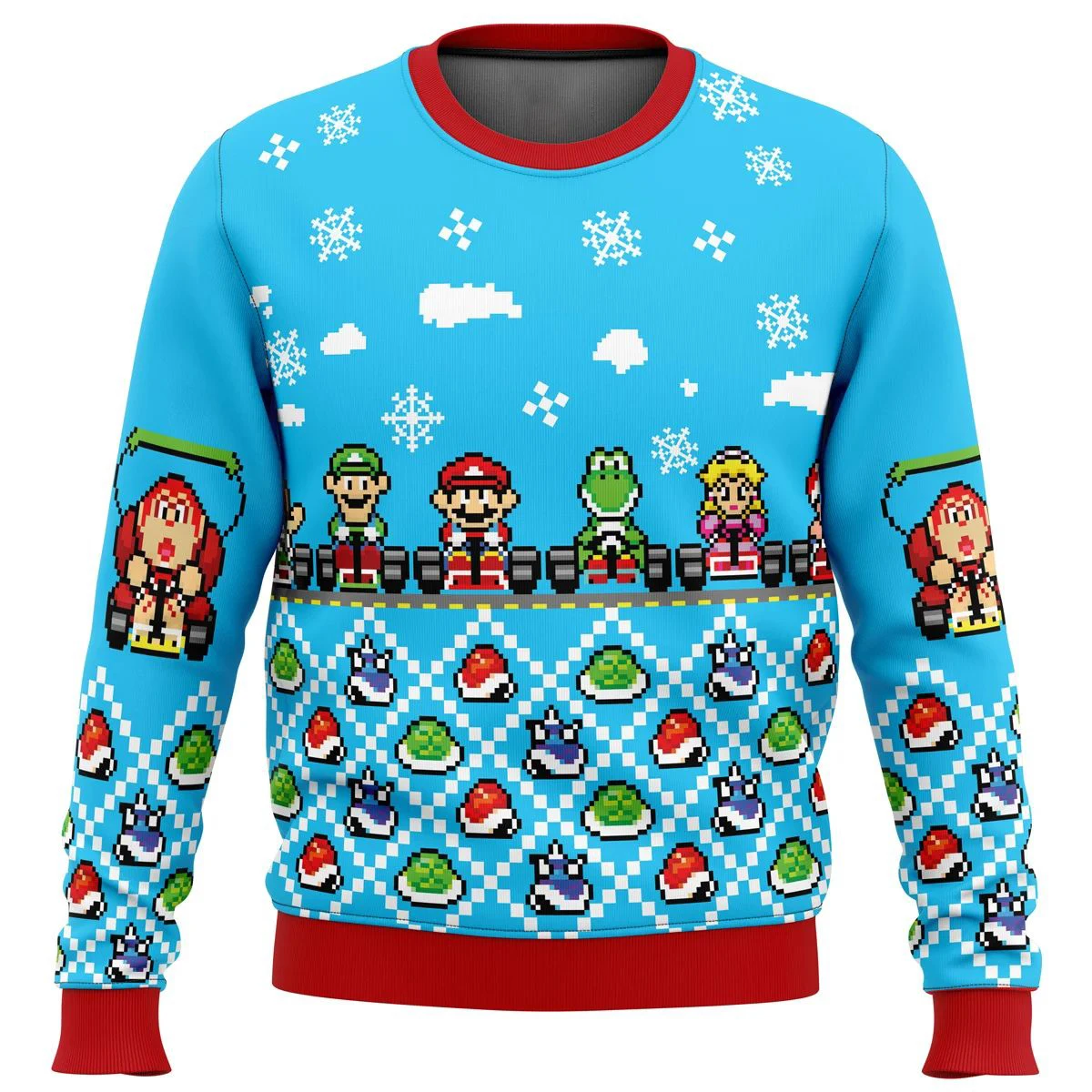 thumbnail image 1 of Suéter navideño de regalo, jersey de Papá Noel para hombre, sudadera 3D, ropa de otoño e invierno más vendida, Kart Ugly 2024 Año Nuevo, 1 of 5