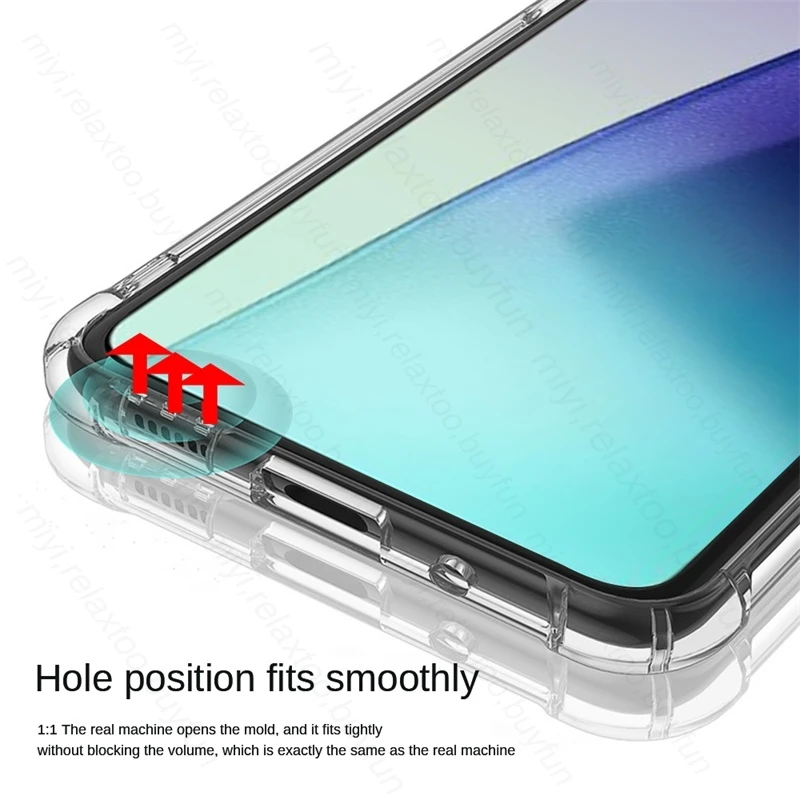 Airbags Shockproof Transparent Case for Xiaomi Redmi 14C 4G Case Redmi14C TPU Soft Cover Redmy Readmi 14 C C14 Back Coque Fundas 3