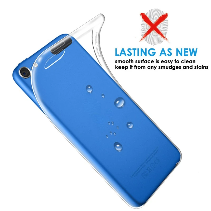 Transparent Soft TPU Silicone Protective Case - Slim Clear Back Cover