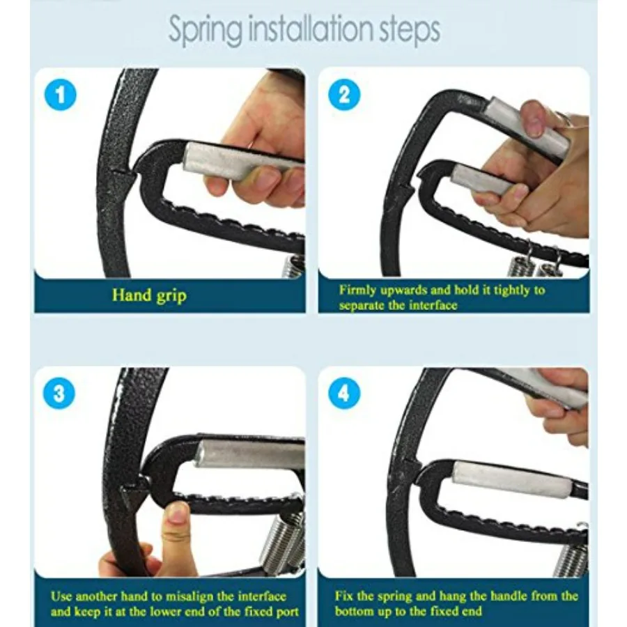 Super Gripper, 50-1000lb Adjustable Forearm Heavy Gripper Hand Grip Strength Training Exercise Device