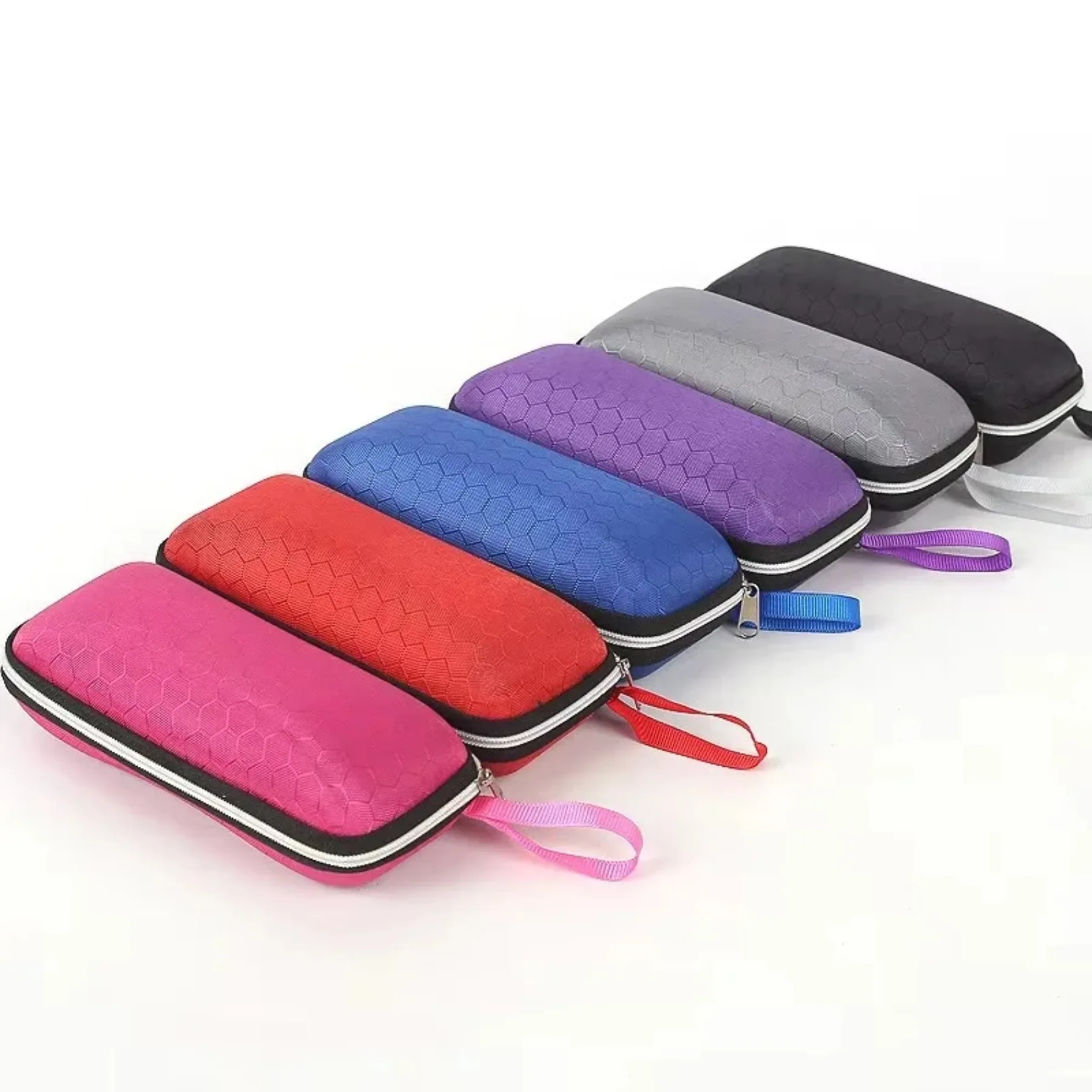 Glasses Case Portable For Women Men Sunglasses With Lanyard Zipper