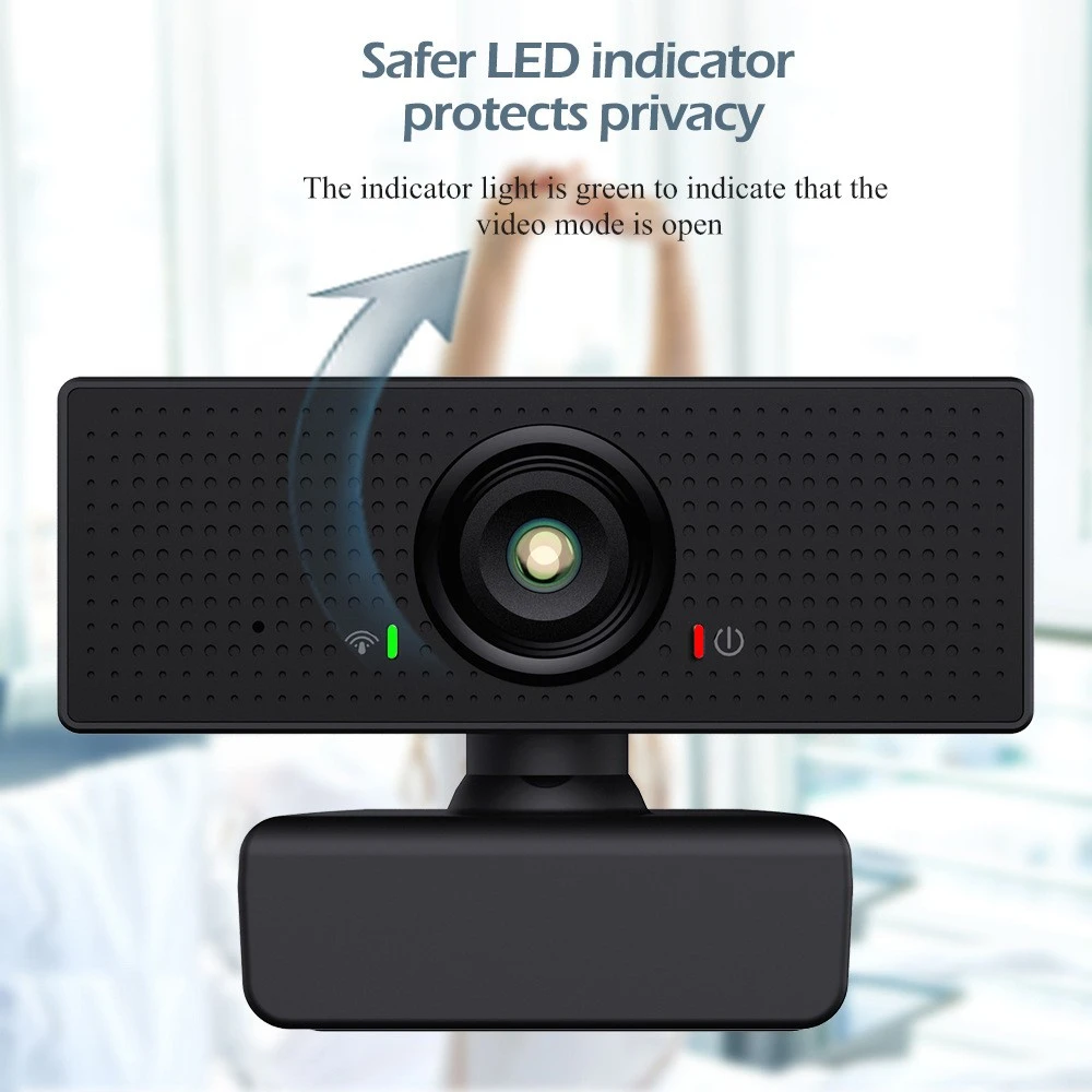 Mini 1080P Full HD Computer Camera With Microphone Privacy Cover USB Webcam Network Live Video Conference Teaching Web